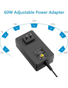 Fuente de Poder Universal SHNITPWR 60W Ajustable 5V-20V 2