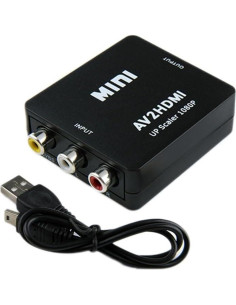 Convertidor RCA AV a HDMI 1080p xdz para HDTV y Consolas 2