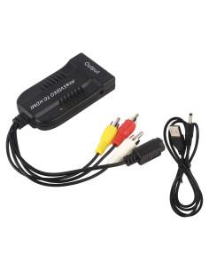 Convertidor RCA S-Video a HDMI HERCHR 1080P 720P AV