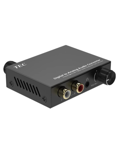 Convertidor Digital a Analógico TEC TDACVT-01 con Control de Volumen