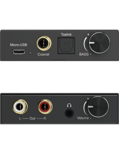 Convertidor Digital a Analógico TEC TDACVT-01 con Control de Volumen