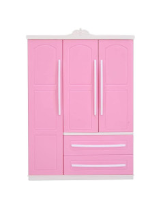 Armario de Muñecas Barbie 3 Puertas Ecológico 26x20x7cm