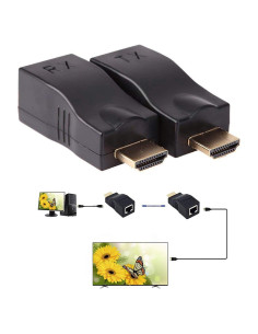 Extensor HDMI a RJ45 1080P JahyShow - Transmisor y Receptor