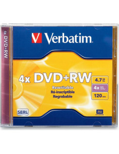 DVD+RW Verbatim 4.7GB 4X Regrabable 1 Disco Estuche Joya 2