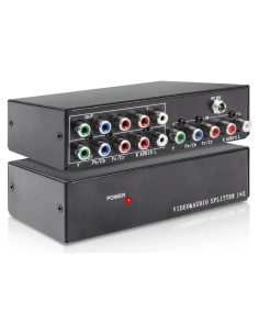 Divisor AV Componente 1x2 BolAAzuL 1080p RCA Plug & Play