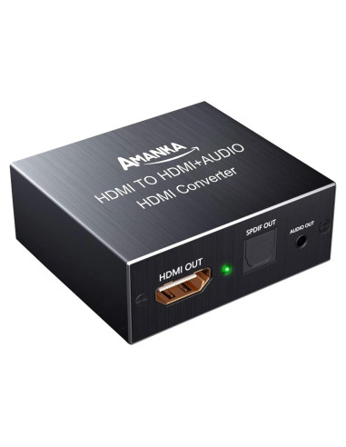 Extractor de Audio HDMI 4K AMANKA a Óptico y 3.5mm