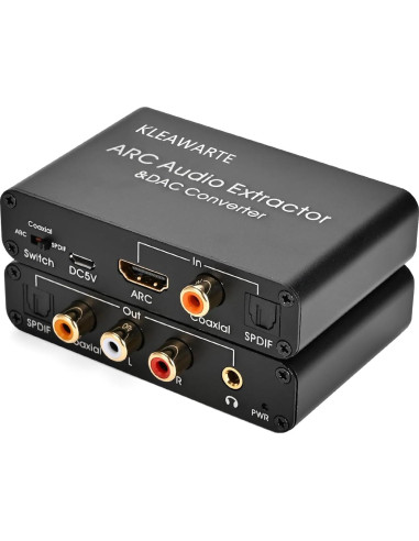 Extractor de Audio HDMI ARC KLEAWARTE a SPDIF Coaxial 192KHz