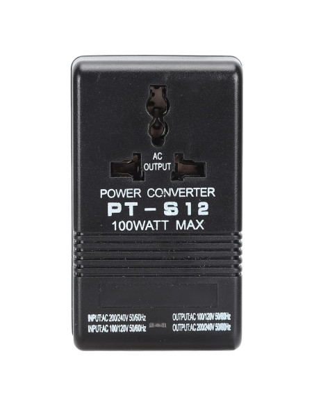 Convertidor de Voltaje AC 100-240V 100W LiebeWH Adaptador de Viaje