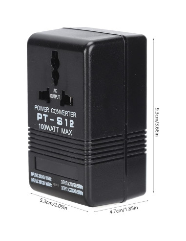 Convertidor de Voltaje AC 100-240V 100W LiebeWH Adaptador de Viaje