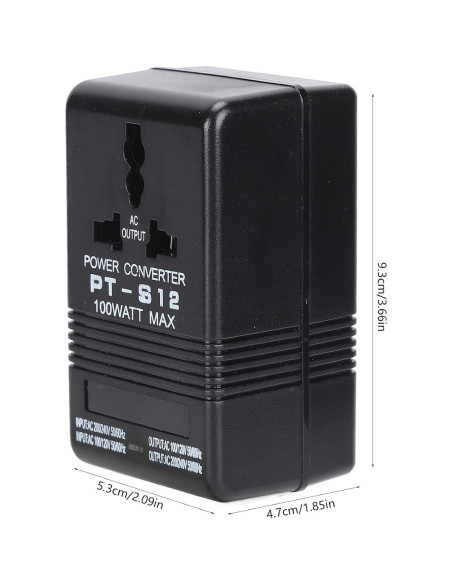 Convertidor de Voltaje AC 100-240V 100W LiebeWH Adaptador de Viaje