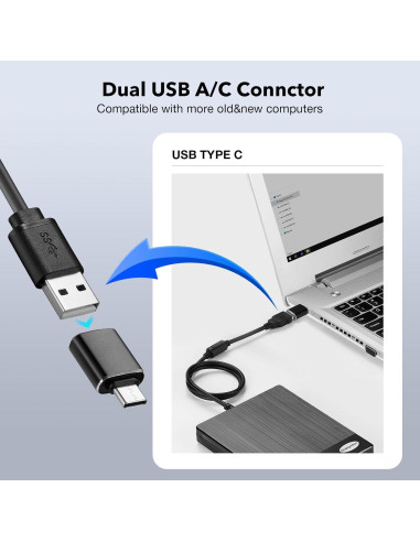 Lector de Disquetes USB Chuanganzhuo 3.5" Textura Cepillada