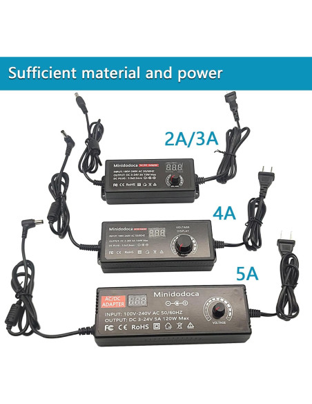 Fuente de Alimentación Universal 72W Minidodoca DC 3V-36V
