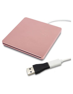 Unidad DVD Externa Juanery USB-C 331.7g Compatible Mac y PC