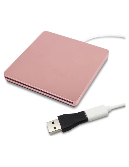 Unidad DVD Externa Juanery USB-C 331.7g Compatible Mac y PC