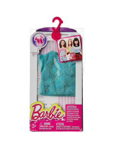 Conjunto de Moda Barbie Top Metal Boxy Azul Chic 2