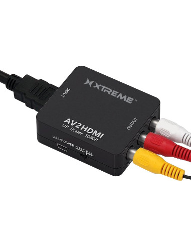 Adaptador AV Compuesto a HDMI Xtreme 1080p con USB