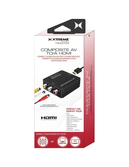 Adaptador AV Compuesto a HDMI Xtreme 1080p con USB