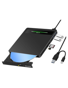 Unidad Externa Blu Ray NOLYTH 5 en 1 con 2 Puertos USB