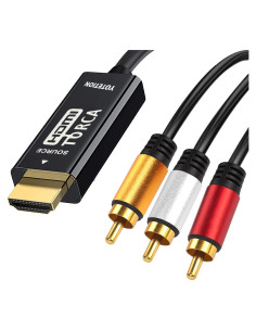 Cable HDMI a RCA 3.05m Lianjie Adaptador 1080P HD Audio Video