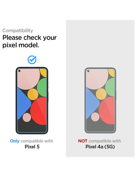 Protector de Pantalla Vidrio Templado Spigen para Pixel 5 - 2 Pzas Protector de Pantalla Vidrio Templado Spigen para Pixel 5 - 2 Pzas