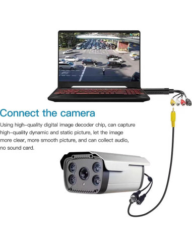 Adaptador Captura Digital de Video y Audio USB 2.0 WELURE