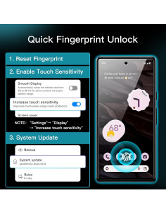 Protector de Pantalla JETech para Google Pixel 7a 6.1" HD 2