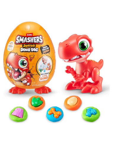 Smashers Junior Dino Dig Huevo Raptor 500g Juguete 3+