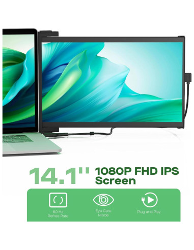 Monitor Portátil Nexus 14.1" HD IPS 1080P USB-C HDMI