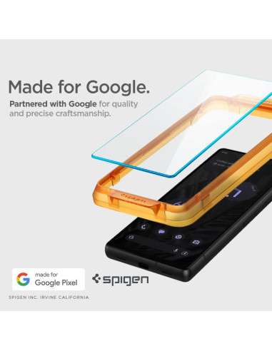 Protector de Pantalla Vidrio Templado Spigen Pixel 7a 2 Pzas