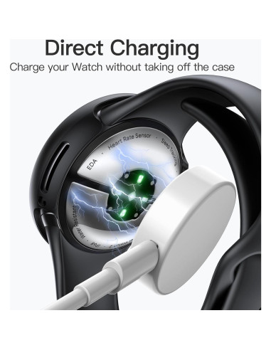 Funda JETech con Protector de Pantalla para Google Pixel Watch 41mm - Paquete de 2