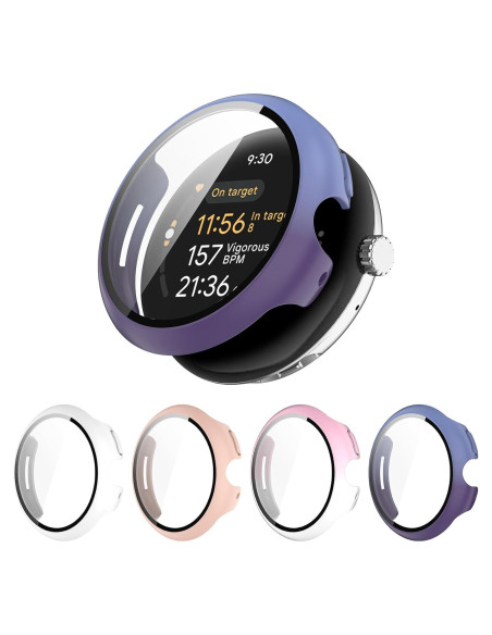 Paquete de 4 fundas para Google Pixel Watch 3 45mm Eiavike