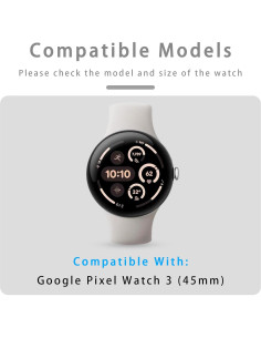 Paquete de 4 fundas para Google Pixel Watch 3 45mm Eiavike 2