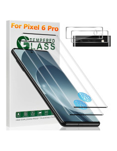 Protector de Pantalla y Lente para Pixel 6 Pro - 2 Paquetes 9H