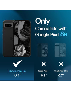 Protector de Pantalla JETech para Google Pixel 8a 15.5 cm, 3 Piezas 2