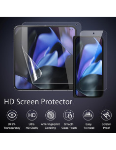 Protector de Pantalla Google Pixel 9 Pro Fold TPU + Vidrio 9H 2