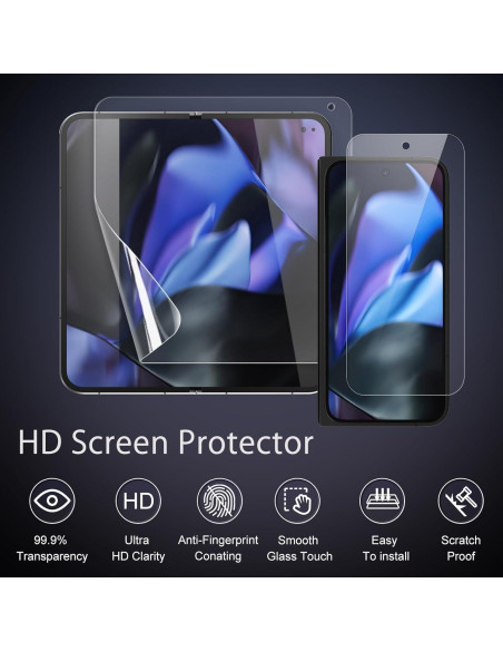 Protector de Pantalla Google Pixel 9 Pro Fold TPU + Vidrio 9H