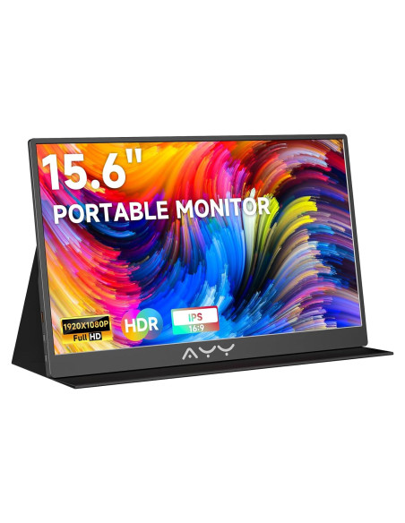Monitor Portátil QAF 15.6" FHD 1080P IPS USB-C HDMI