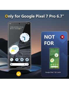 Protector de Pantalla Vidrio Templado JEHOO para Google Pixel 7 Pro 2