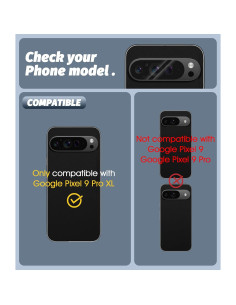 Protector de Lente de Cámara Orzero para Google Pixel 9 Pro XL 2