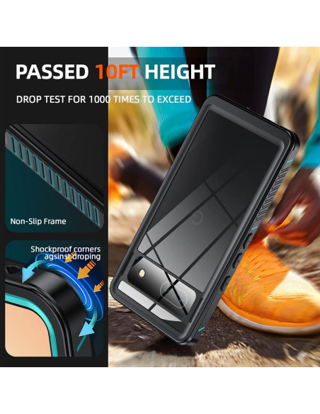 Funda Impermeable ANTSHARE para Google Pixel 7A - Azul