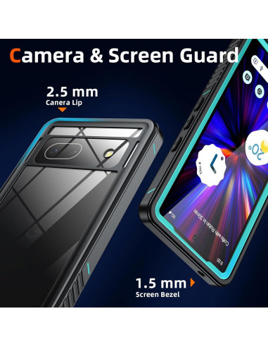 Funda Impermeable ANTSHARE para Google Pixel 7A - Azul