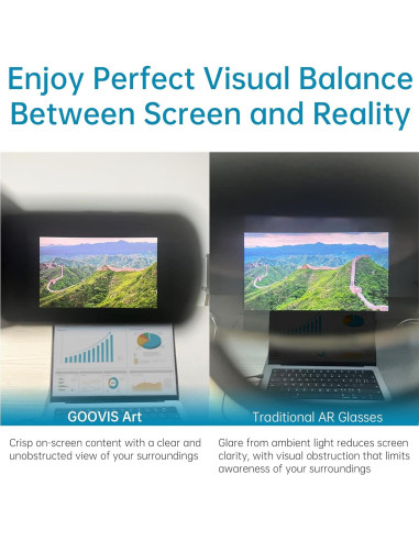 GOOVIS Art XR Pantalla Montada en la Cabeza 110'' FHD Micro-OLED