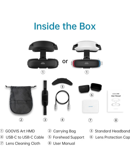 GOOVIS Art XR Pantalla Montada en la Cabeza 110'' FHD Micro-OLED