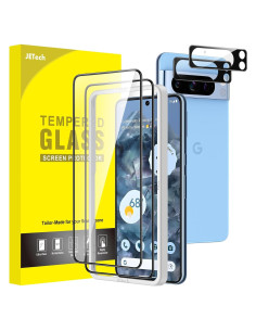 Protector de Pantalla JETech para Google Pixel 8 Pro - Vidrio Templado HD, 2 Piezas