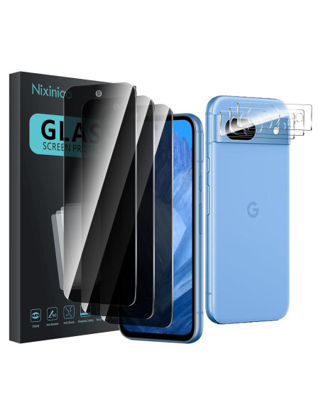 Paquete 3 Protectores Pantalla Privados Nixinioo Google Pixel 8a