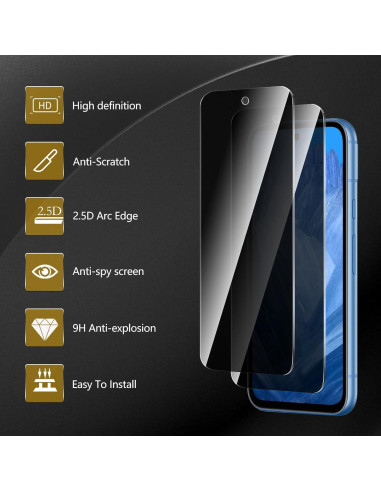 Paquete 3 Protectores Pantalla Privados Nixinioo Google Pixel 8a