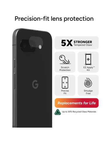 Protector de Lente ZAGG Glass Elite para Google Pixel 9a - Anti-Reflectante