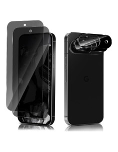 Protector de Pantalla Privado Mikoyi para Google Pixel 9 - 2x Vidrio Templado 9H + 2x Lente