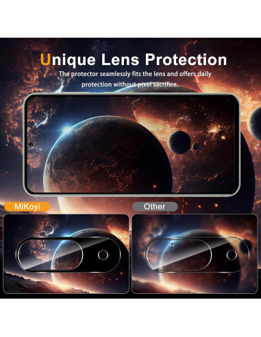 Protector de Pantalla Privado Mikoyi para Google Pixel 9 - 2x Vidrio Templado 9H + 2x Lente