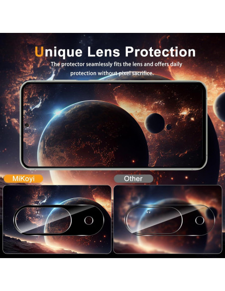 Protector de Pantalla Privado Mikoyi para Google Pixel 9 - 2x Vidrio Templado 9H + 2x Lente